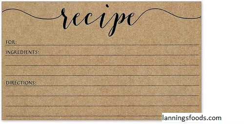 recipe cards sale under $3