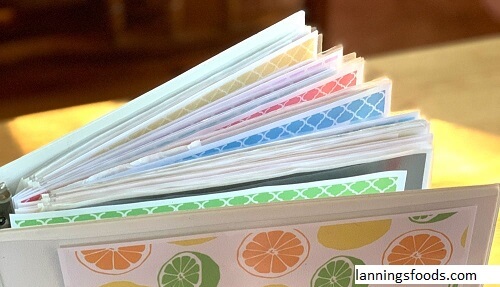 recipe book binder